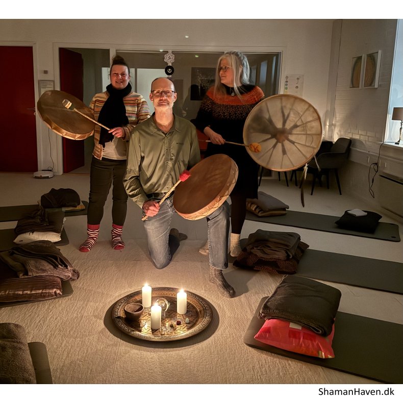 Trommehealing med de 3 Shaman-l�rlinge - den 24. Marts 2026