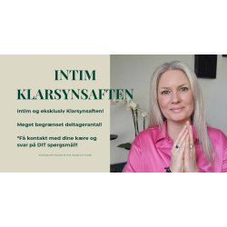 𝗜𝗻𝘁𝗶𝗺 𝗞𝗹𝗮𝗿𝘀𝘆𝗻𝘀𝗮𝗳𝘁𝗲𝗻 Med Mette Keller, den 26. Maj 