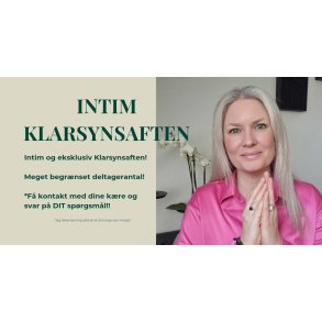 𝗜𝗻𝘁𝗶𝗺 𝗞𝗹𝗮𝗿𝘀𝘆𝗻𝘀𝗮𝗳𝘁𝗲𝗻 Med Mette Keller, den 26. Maj 