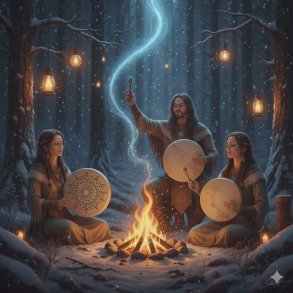 Trommehealing med de 3 Shaman-l�rlinge, den 15 januar 2026